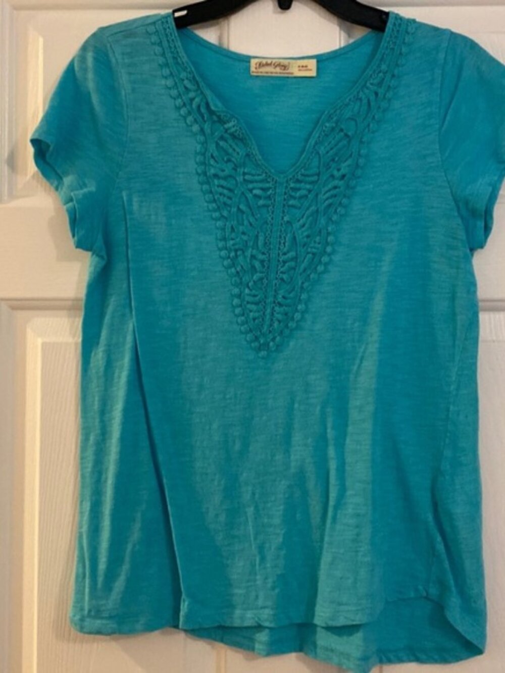 Faded Glory turquoise blue top. Size small 4-6